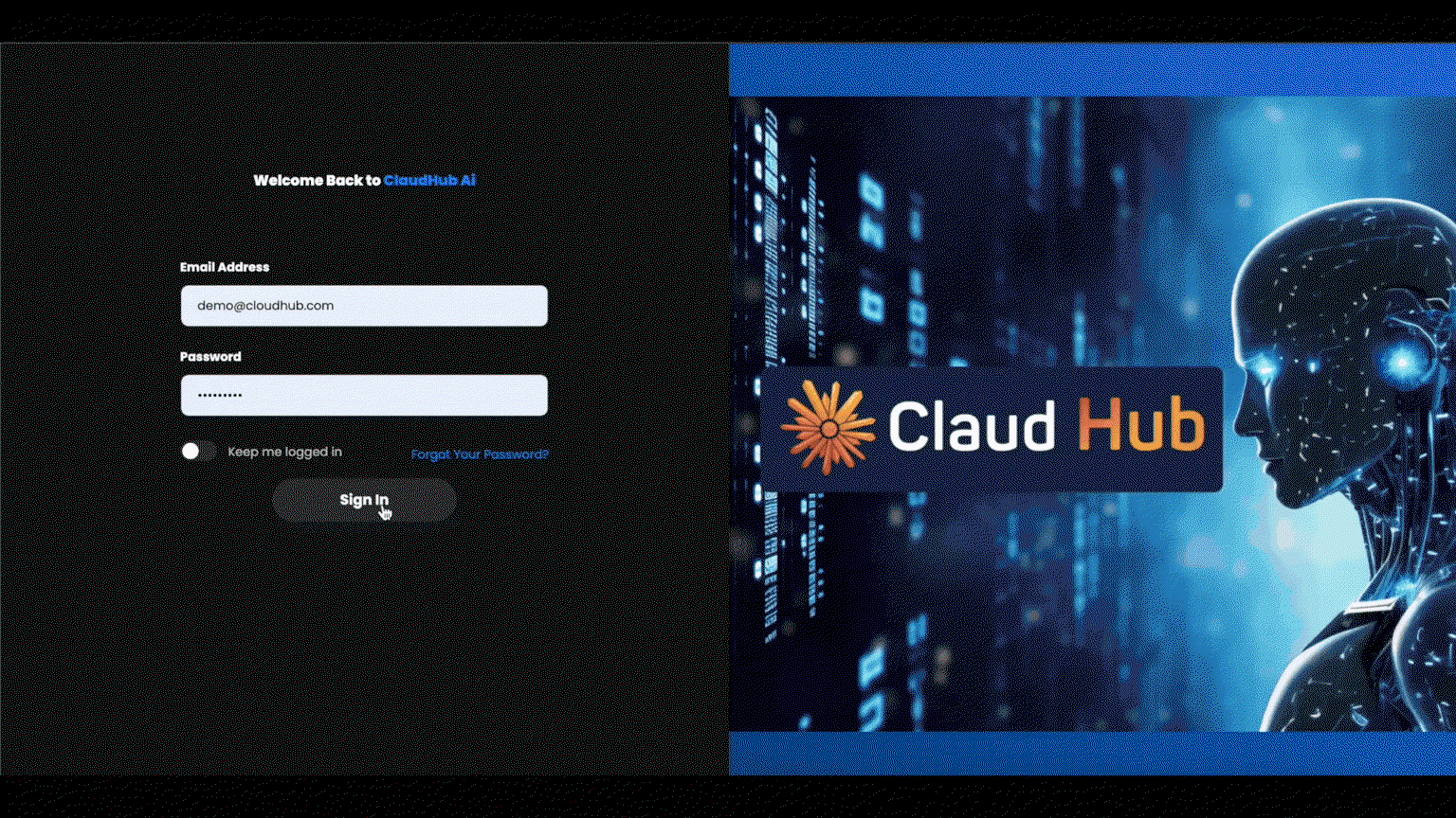 Step 1 Login Cloud Interface GIF